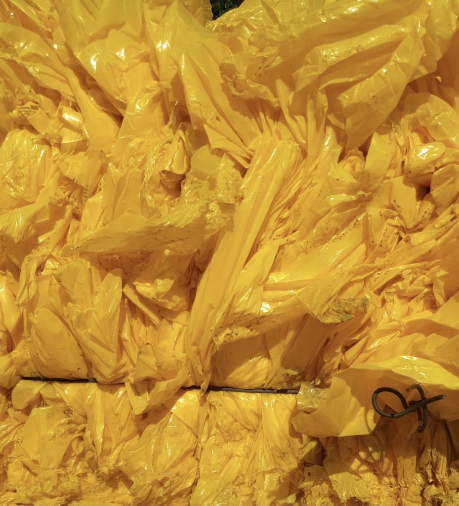 Balles plastique jaune Azura Recyclage